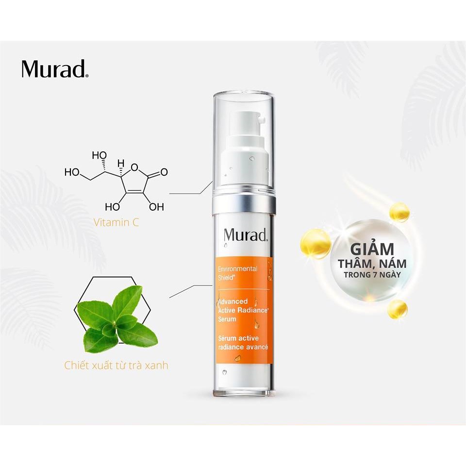 Serum giảm nám &amp; Đốm nâu Murad  Advanced Active Radiance Serum