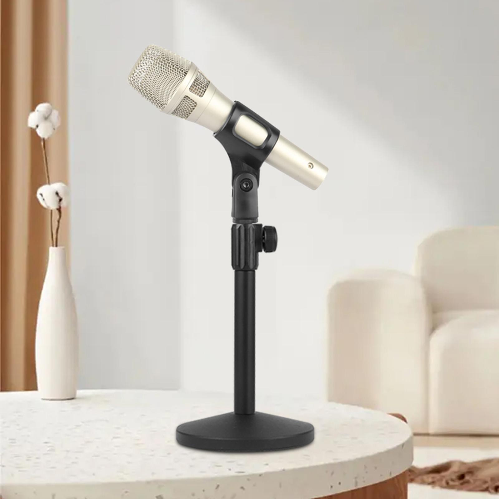 Desktop Microphone Stand Metal Adjustable Table Mic Stand for Concert Stage Performance