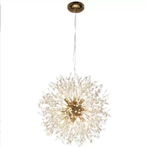 Ảnh thật - Đèn chùm bông tuyết, đèn thả trần hiện đại TL045 - khuyến mại bóng led DT HQ