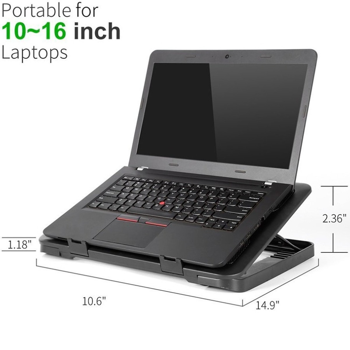 Combo Đế Tản Nhiệt Laptop 5 Quạt Tốc Độ Lớn C5 + Tặng Tai Nghe Chụp Tai Chuyên Game Cao Cấp (Màu Ngẫu Nhiên)