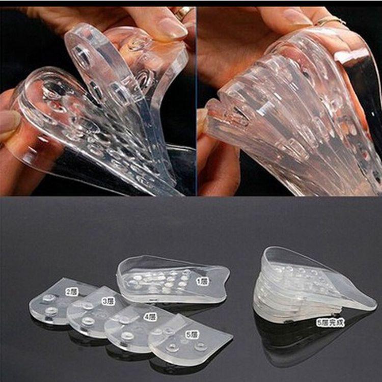 Lót giày độn đế Silicon tăng chiều cao 4cm, chống đau chân