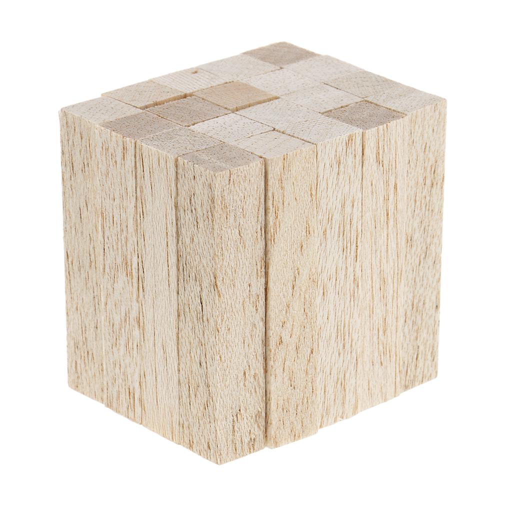 2xPine Wood Stick Unfinished Woodcraft Square Stick Dowel Rod 50mm 20 Pieces