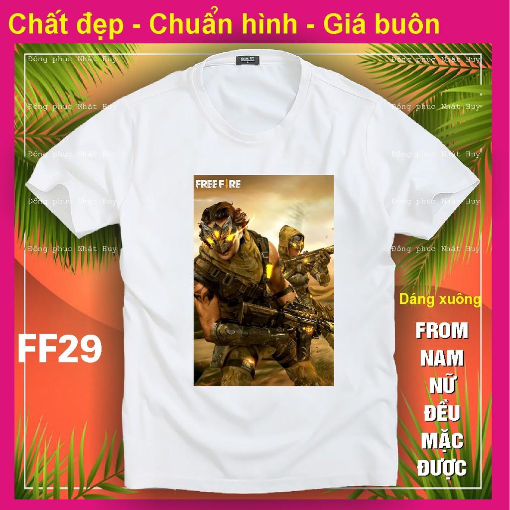 Áo thun game Free Fire FF25 ,phông bao đổi trả, chất đẹp
