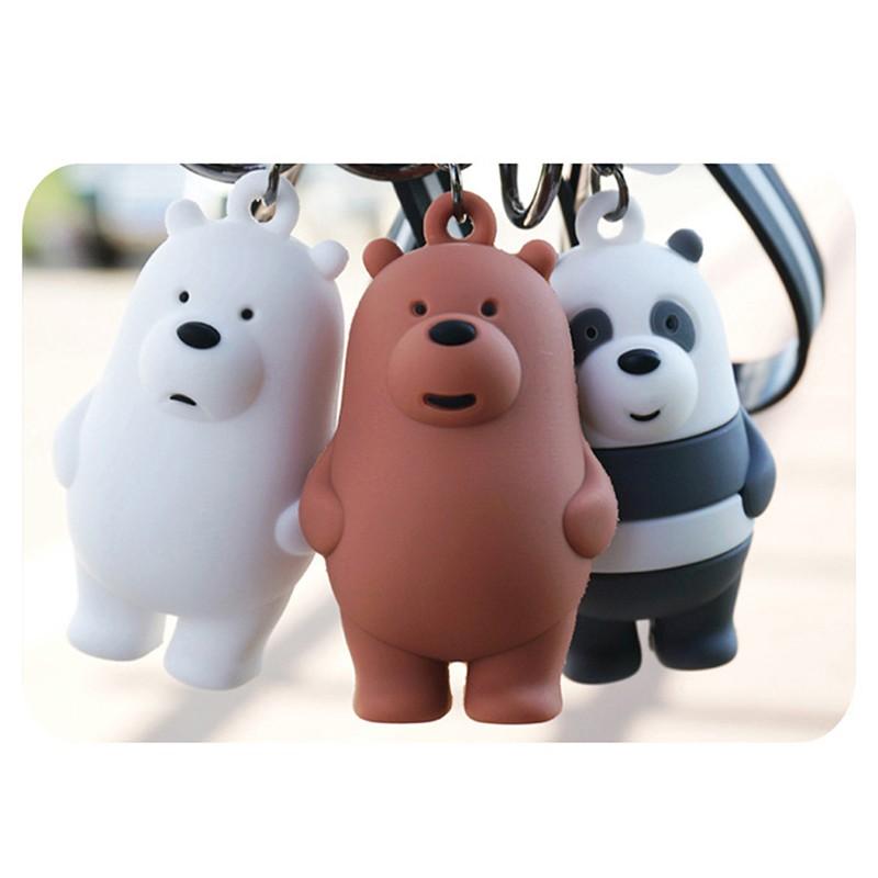 Móc khóa gấu We Bare Bears xinh xắn