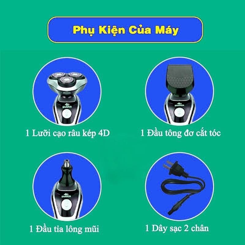 Máy cạo râu đa năng SHAVER SK1588 , máy cạo râu 3 in 1 cao cấp 2022