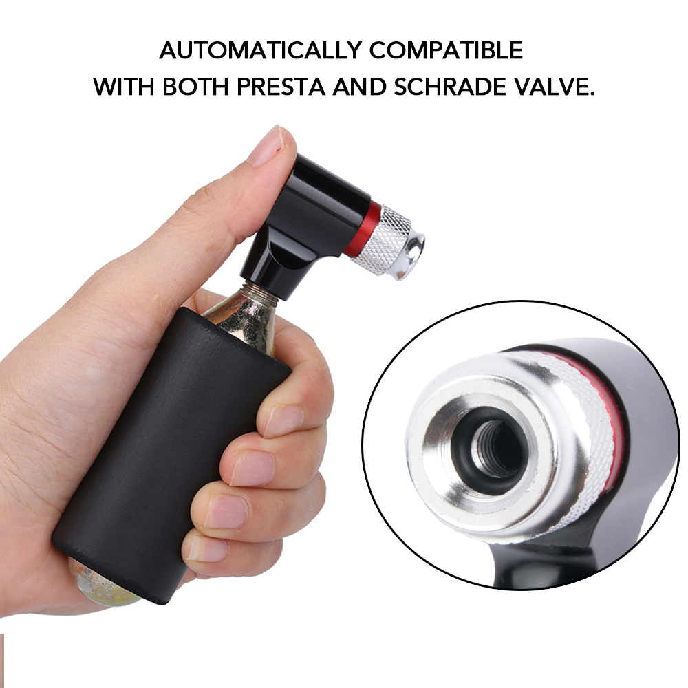 Đầu Bơm CO2 Tương Thích Cho Van Presta Và Schrader