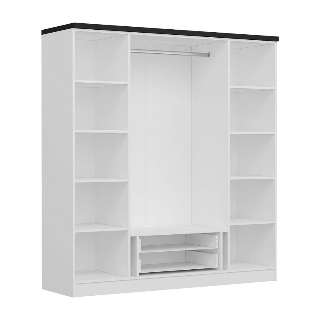 Tủ quần áo gỗ hiện đại SMLIFE Calypco | Gỗ MDF dày 17mm chống ẩm | D180xR52xC190cm