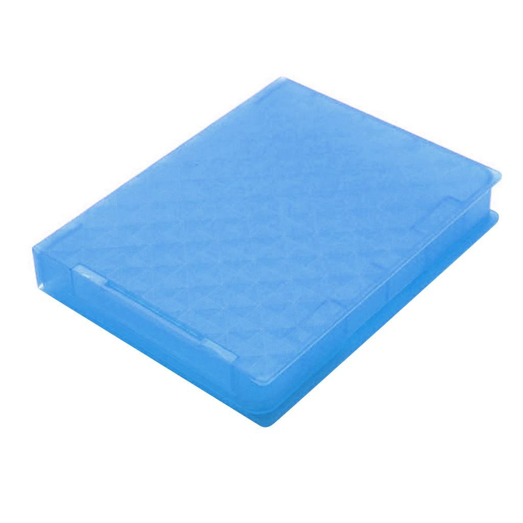 2Pcs External 2.5" SATA Hard Drive Enclosure SSD HDD Disk Case Cover