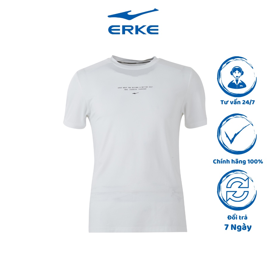 Áo thun thể thao nam ERKE Training cổ tròn khoẻ khoắn chất liệu cao cấp - erkevietnam - 11222291163