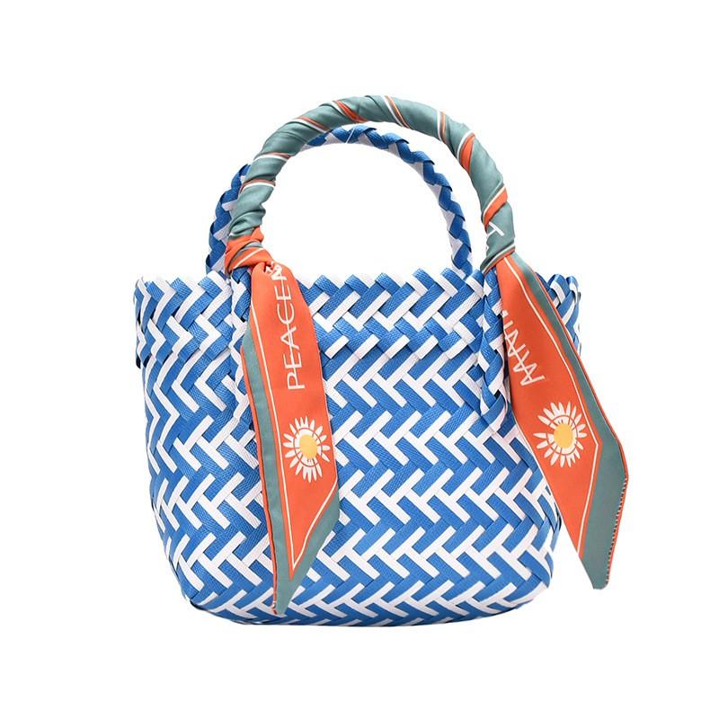 Woven Vegetable Basket Women's Bag New Summer Internet Celebrity Fashion and All-Match Handbag Western Style Beach Bag