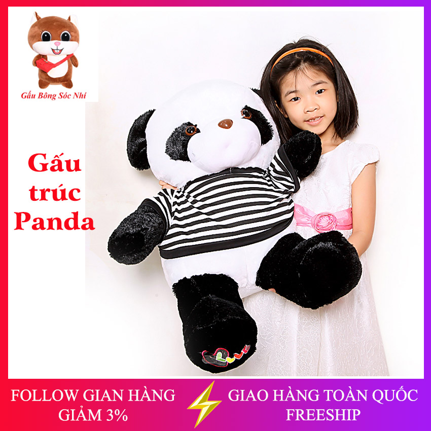 Gấu bông gấu trúc, gấu bông panda cao cấp