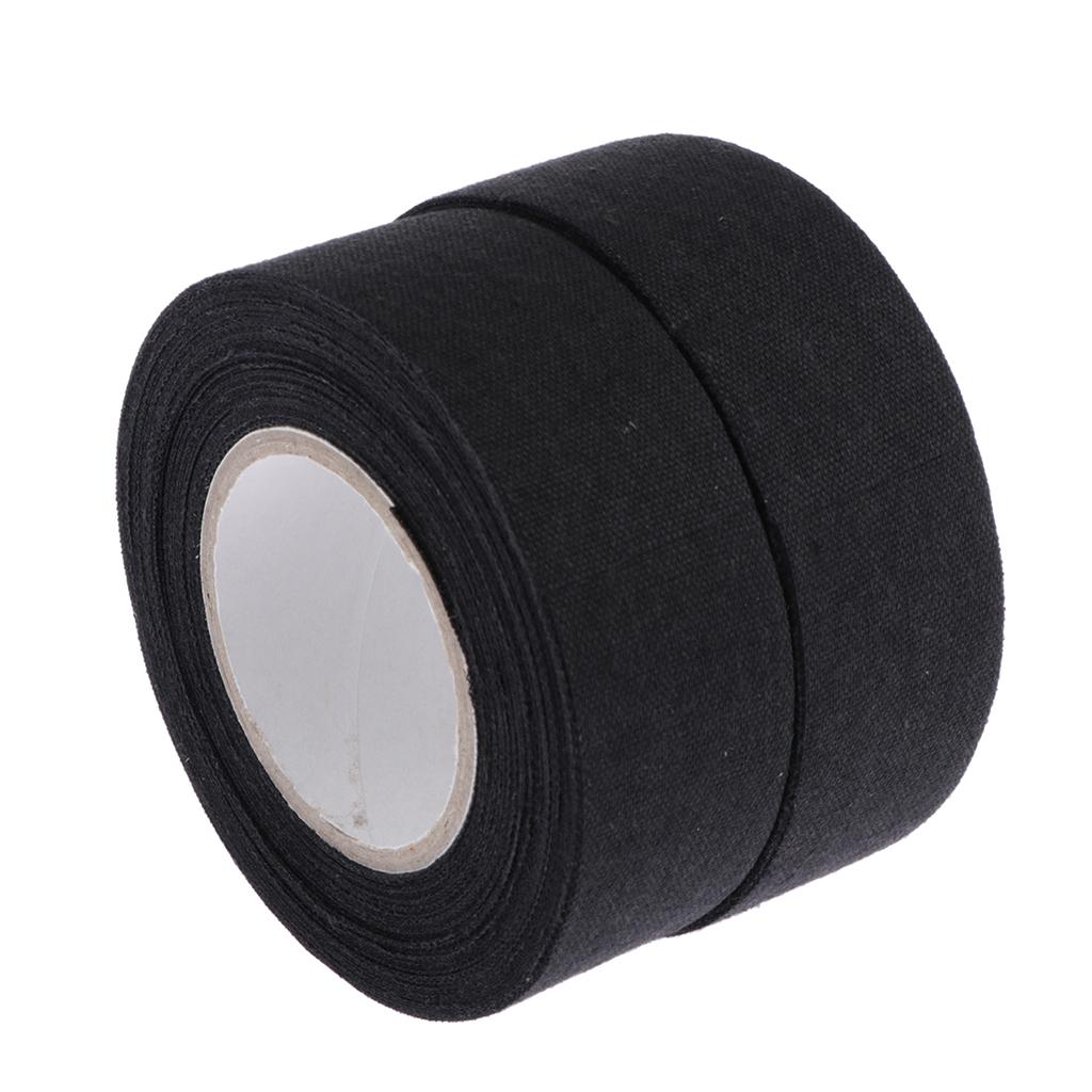 2Rolls Wearproof Skid Resistance Sports Ice Hockey Stick Tape Black