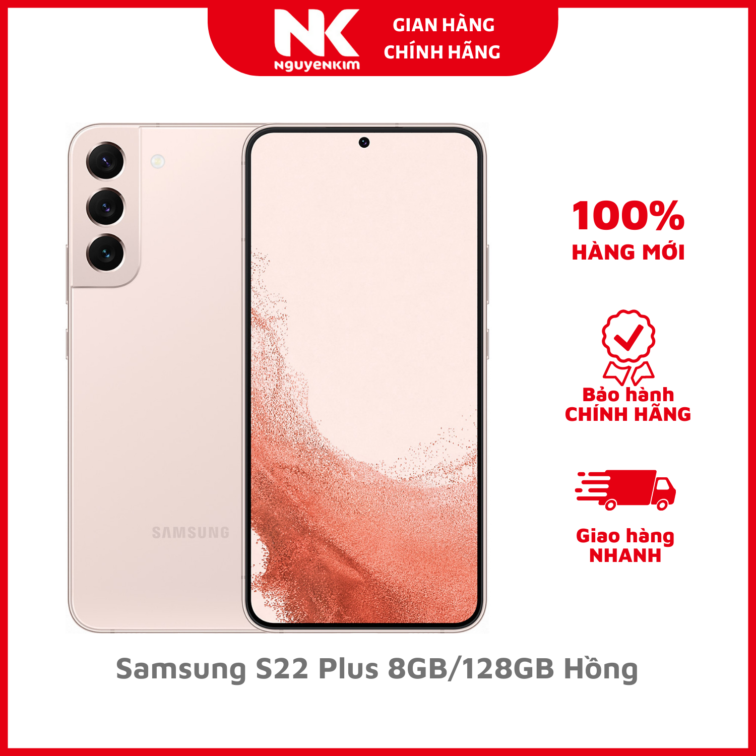 Điện thoại Samsung S22 Plus 8GB/128GB Hồng - Hàng Chính Hãng