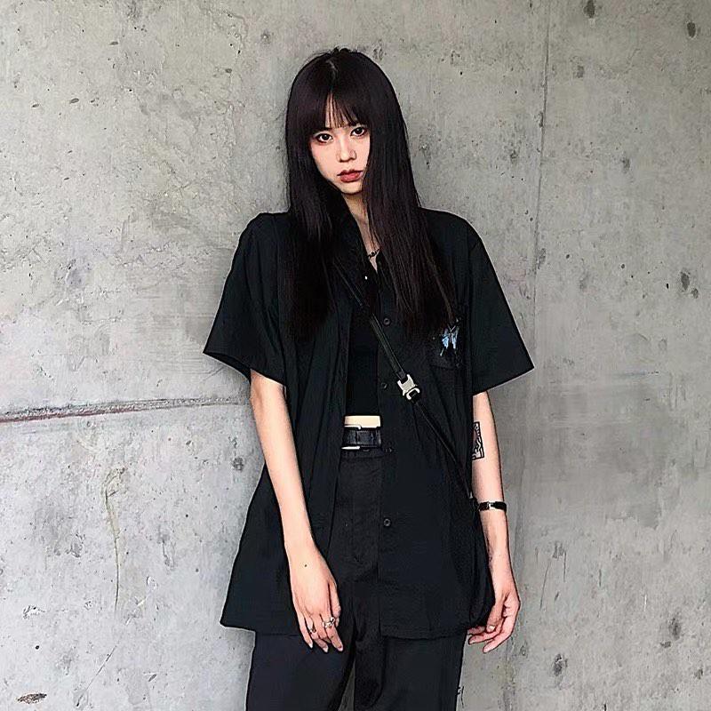 Sơ mi bướm xanh