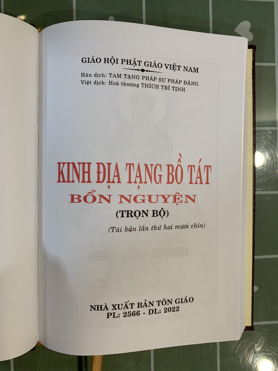Kinh Địa Tạng Bồ Tát Bổn Nguyện -