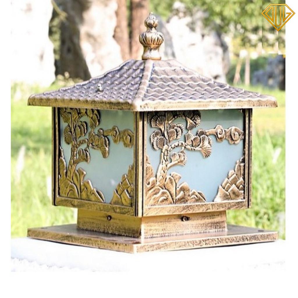 Đèn Trụ Cổng Hợp Kim Nhôm Sơn Tĩnh Điện, Đèn Trang Trí Ngoài Trời, Sân Vườn Cao Cấp DVLL - Mẫu 2