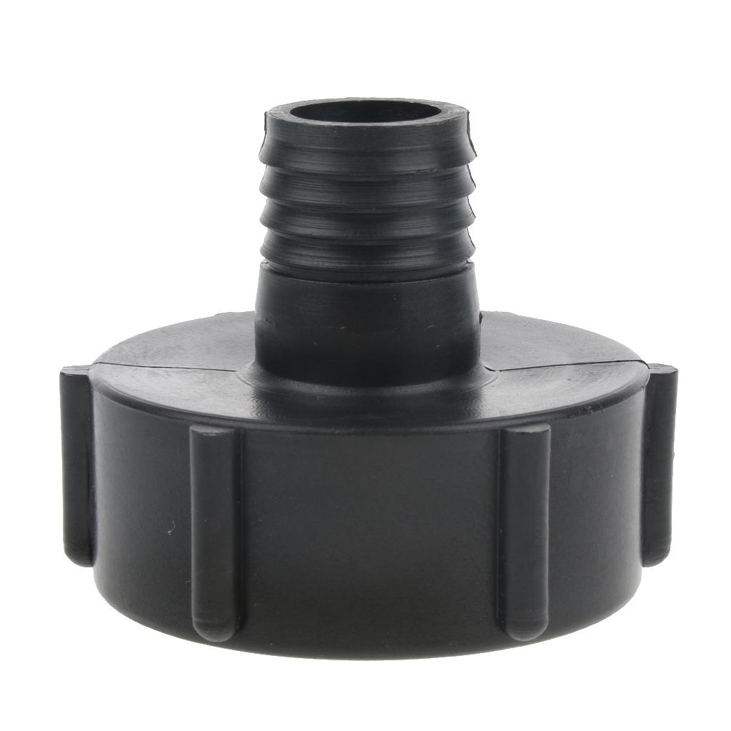 Plastic IBC Tote Valve Adapter, IBC Tank Fitting for Hose - 2 inch Coarse Thread to 1 inch Male Fine Thread, Easy to Install