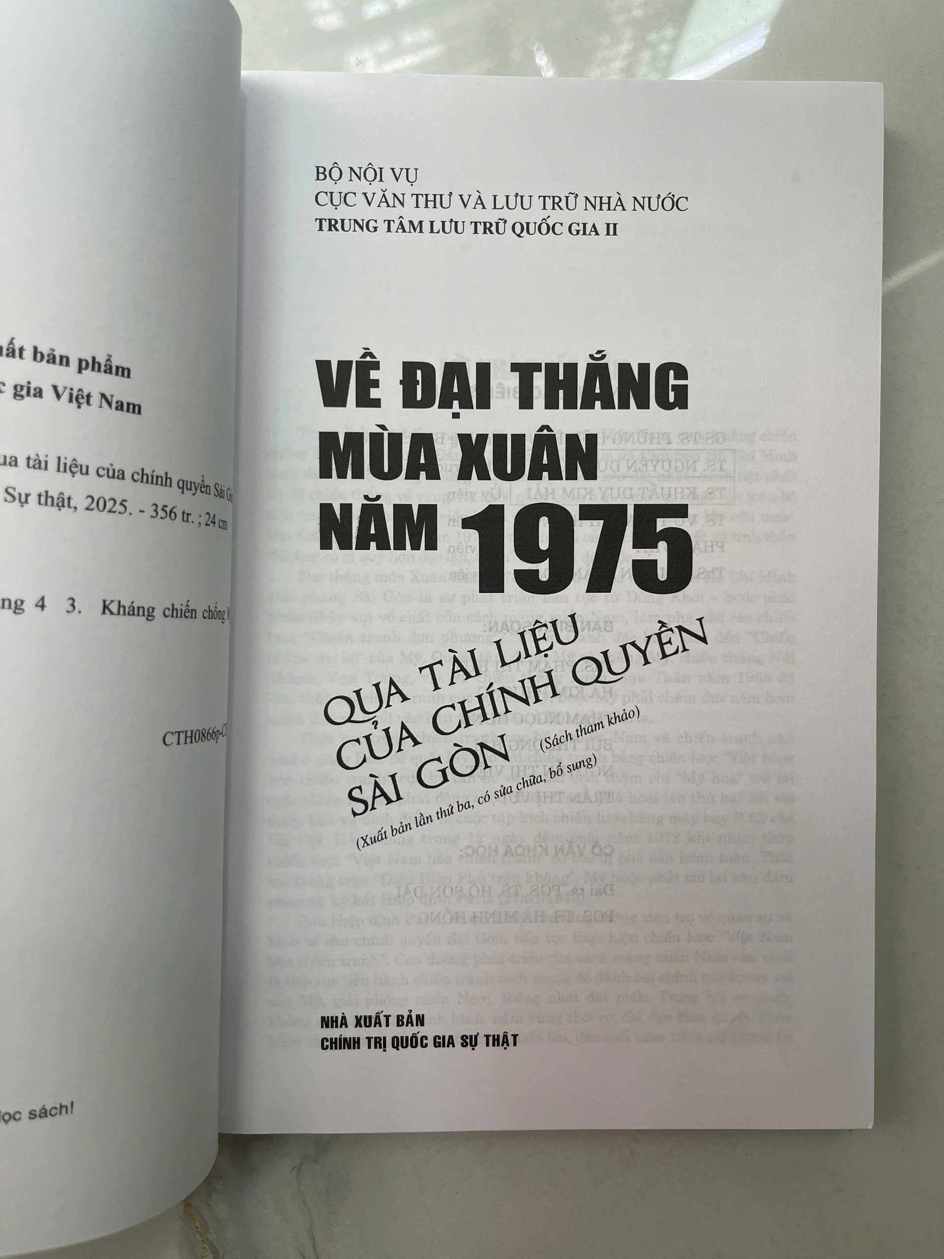 Về đại thắng mùa Xuân năm 1975 qua tài liệu của chính quyển Sài Gòn