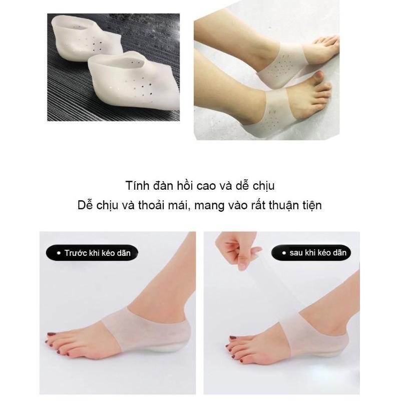 Đệm lót giày dép silicon tăng chiều cao