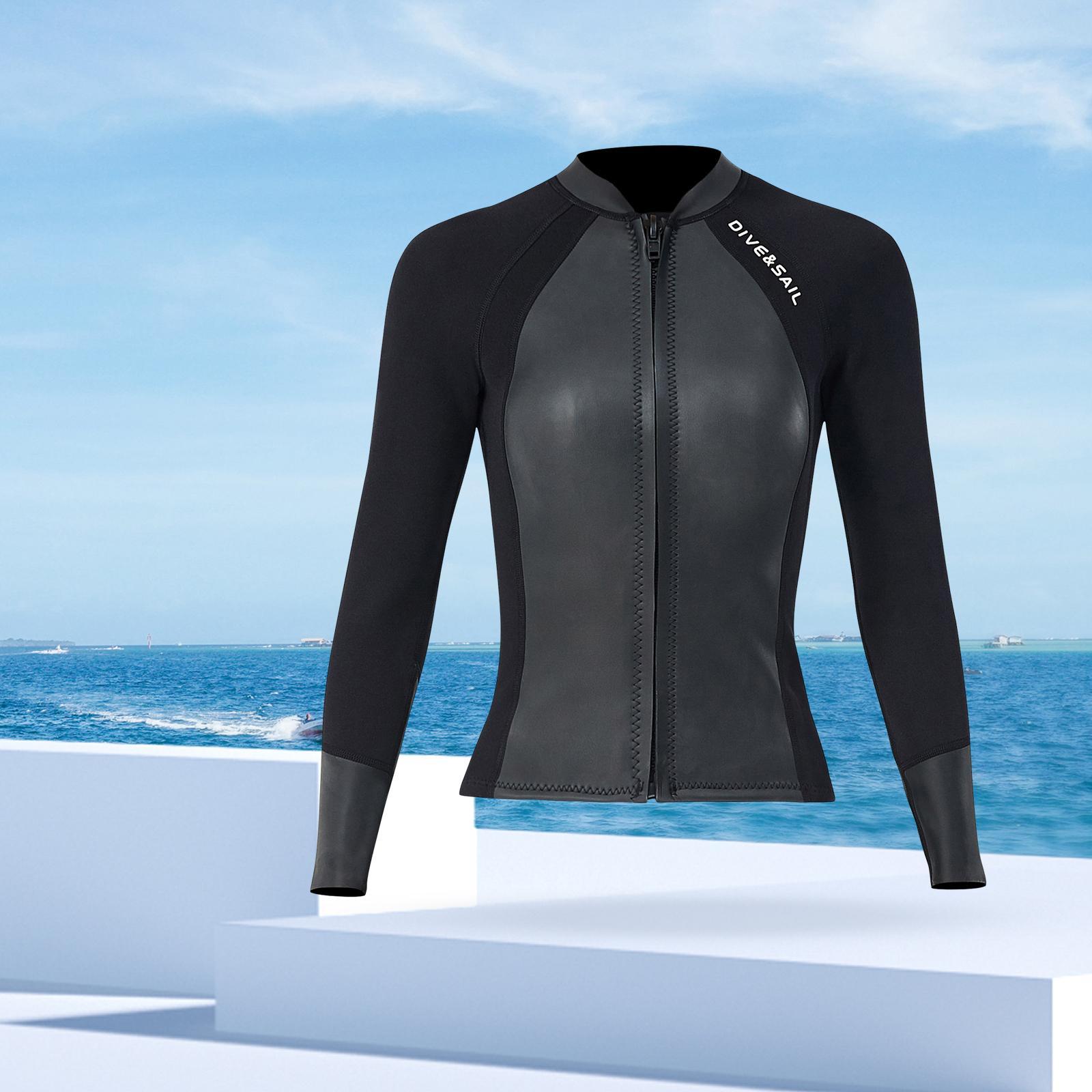 Wetsuit Top Scuba Diving Suit Long Sleeve Wetsuits Jacket Dive Suit for Snorkeling