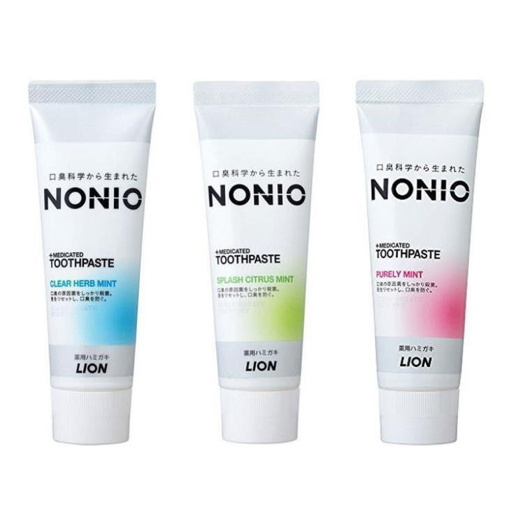 Kem Đánh Răng Lion Nonio Toothpaste Răng Trắng Sáng - Ngăn Ngừa Hôi Miệng Nhật Bản 130g