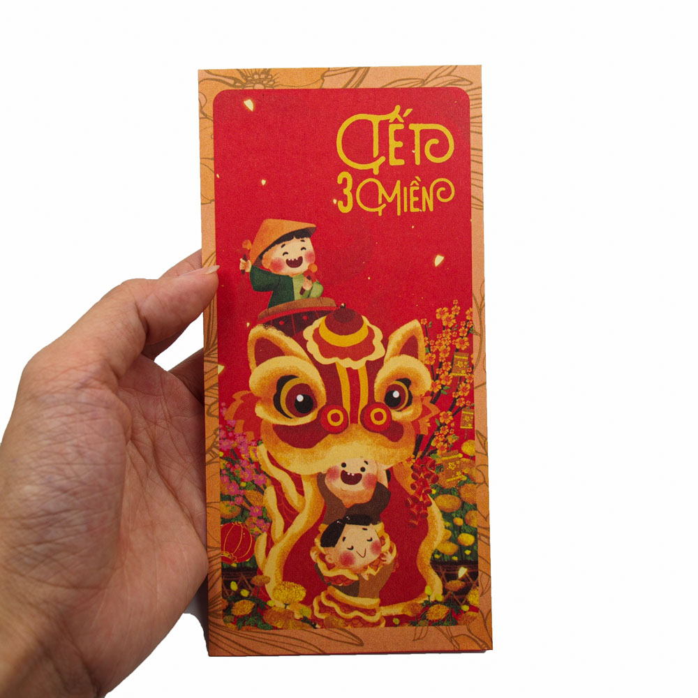 Tết 3 miền - Set 60 bao lì xì