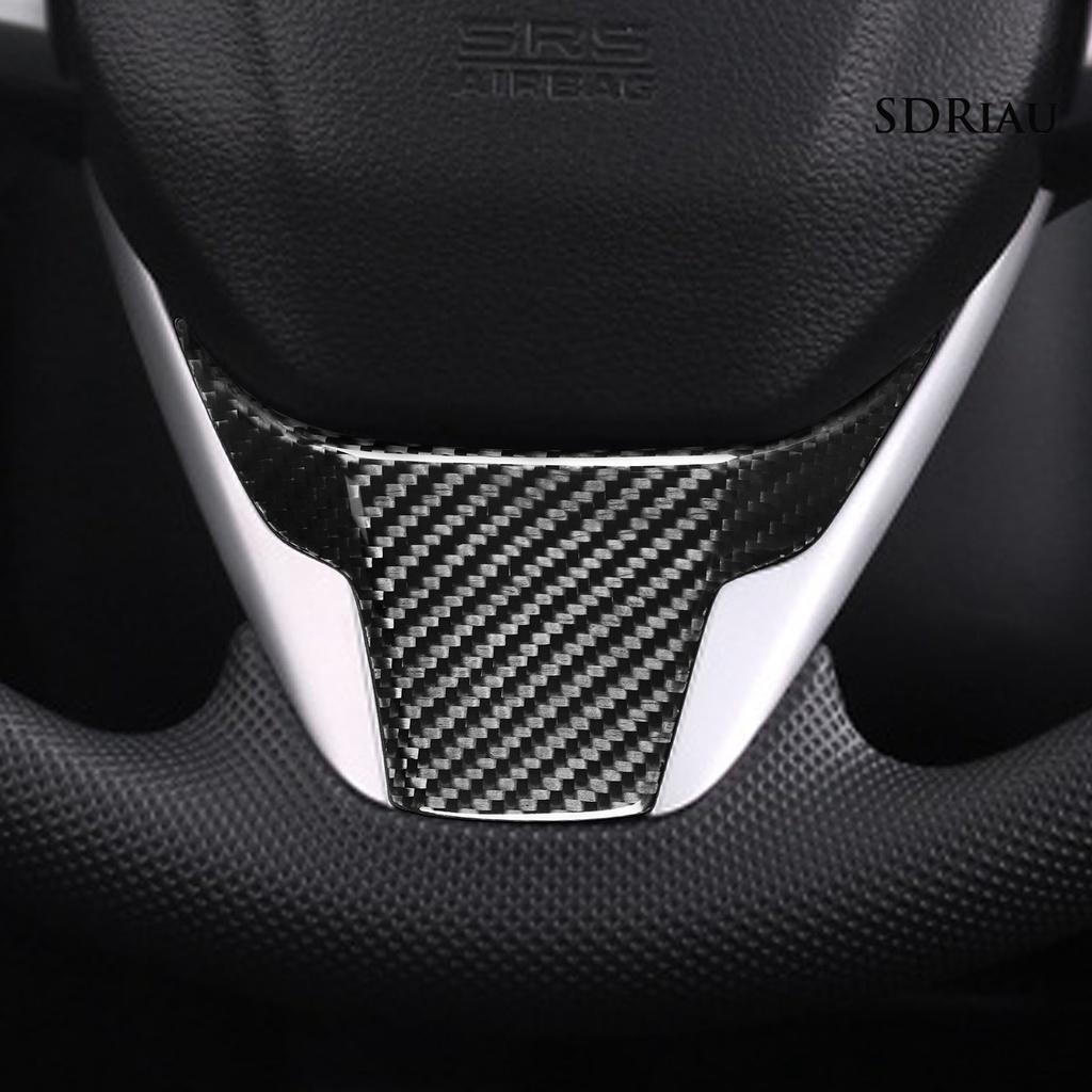 Miếng Dán Viền Vô Lăng Xe Hơi Bằng Sợi Carbon Chống Trầy Xước Cho Honda Civic 10th Gen 2016-2020