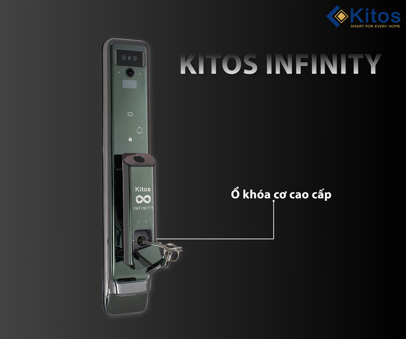 Khoá cửa thông minh Kitos Infinity 3D Face