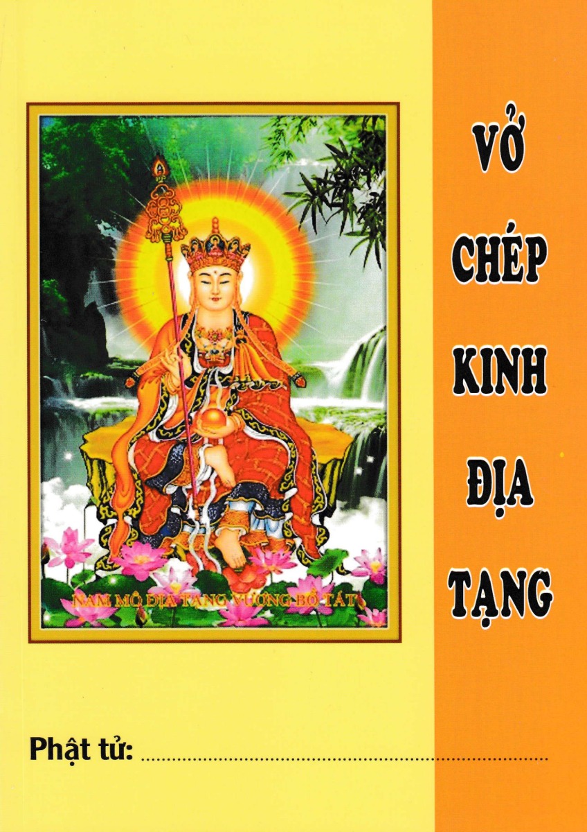 Combo Vở Chép Tay Kinh Địa Tạng + Kinh Địa Tạng Bồ Tát Bổn Nguyện - QB