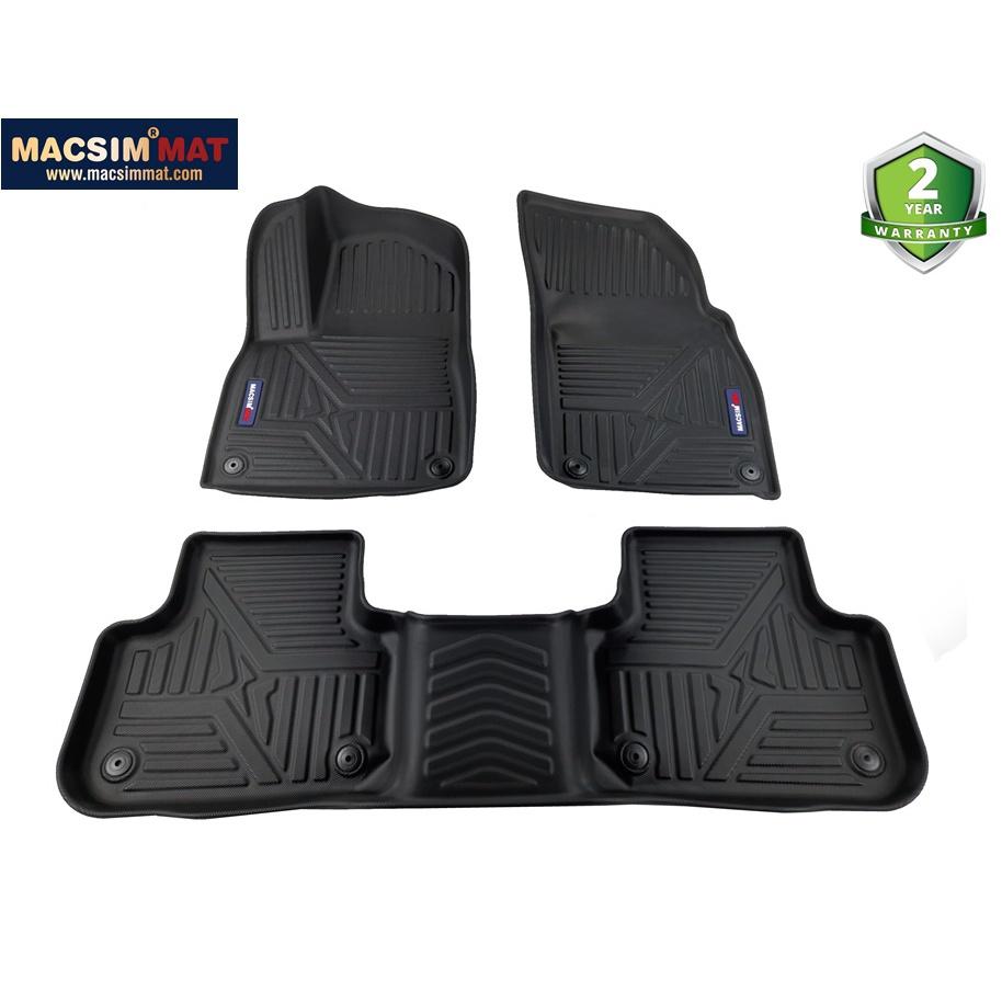 Thảm lót sàn xe ô tô Audi Q8 2019 - 2020 Nhãn hiệu Macsim chất liệu nhựa TPV cao cấp màu đen