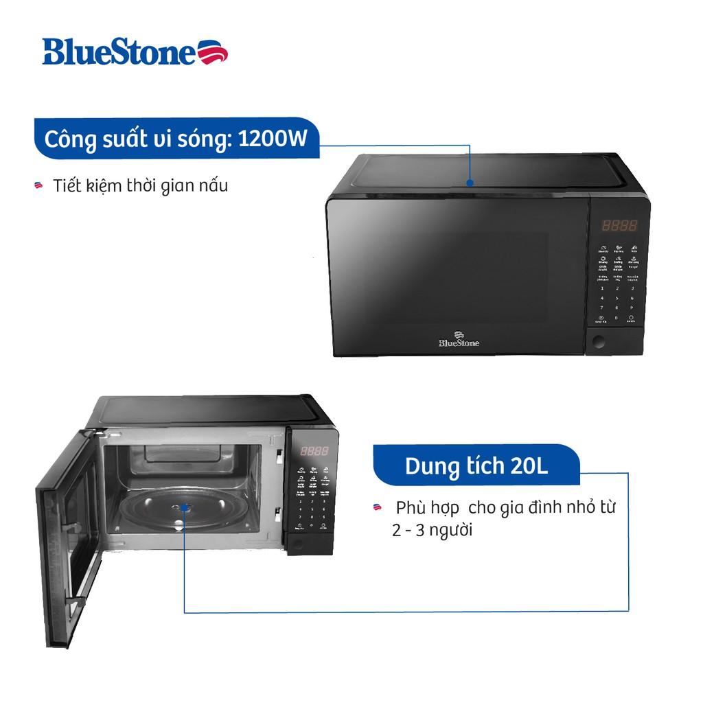 Lò vi sóng điện tử BlueStone MOB-7816 Dung tích 20L - Công suất 1100W - 8 chế độ nấu - hàng chính hãng