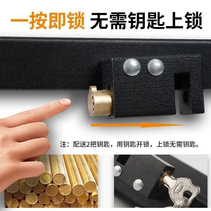 Phong cách mới nhất khóa pin xe điện dày khóa bàn đạp khóa pin khóa chéo khóa chống trộm khóa tấm sắt khóa xích dày có thể điều chỉnh