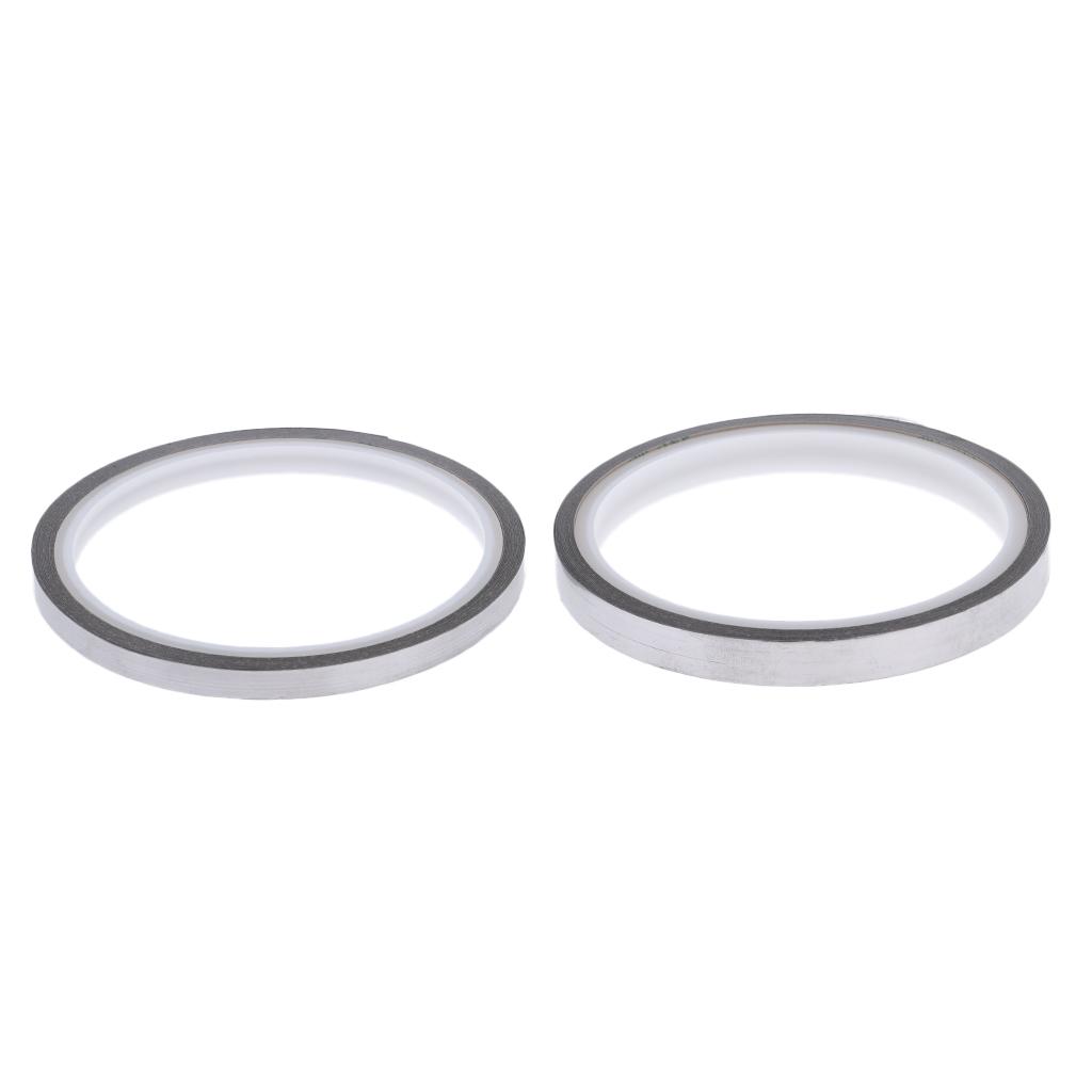 2xAdhesive Golf Lead Tape Tennis Racket Weight Metal Roll Tape Balance 6.35mm