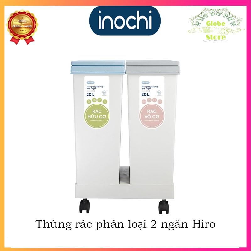 Thùng Rác Phân Loại Thông Minh 2 Ngăn HIRO INOCHI