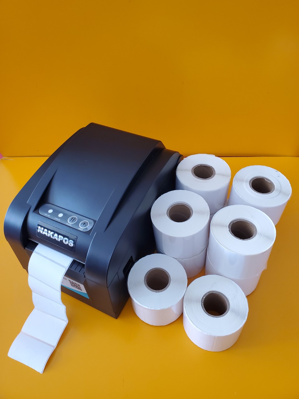 Cuộn 900 tem trà sữa 50x30 - Tem nhiệt in tem nhãn, in mã vạch, in tem phụ 50x30mm - 5x3cm