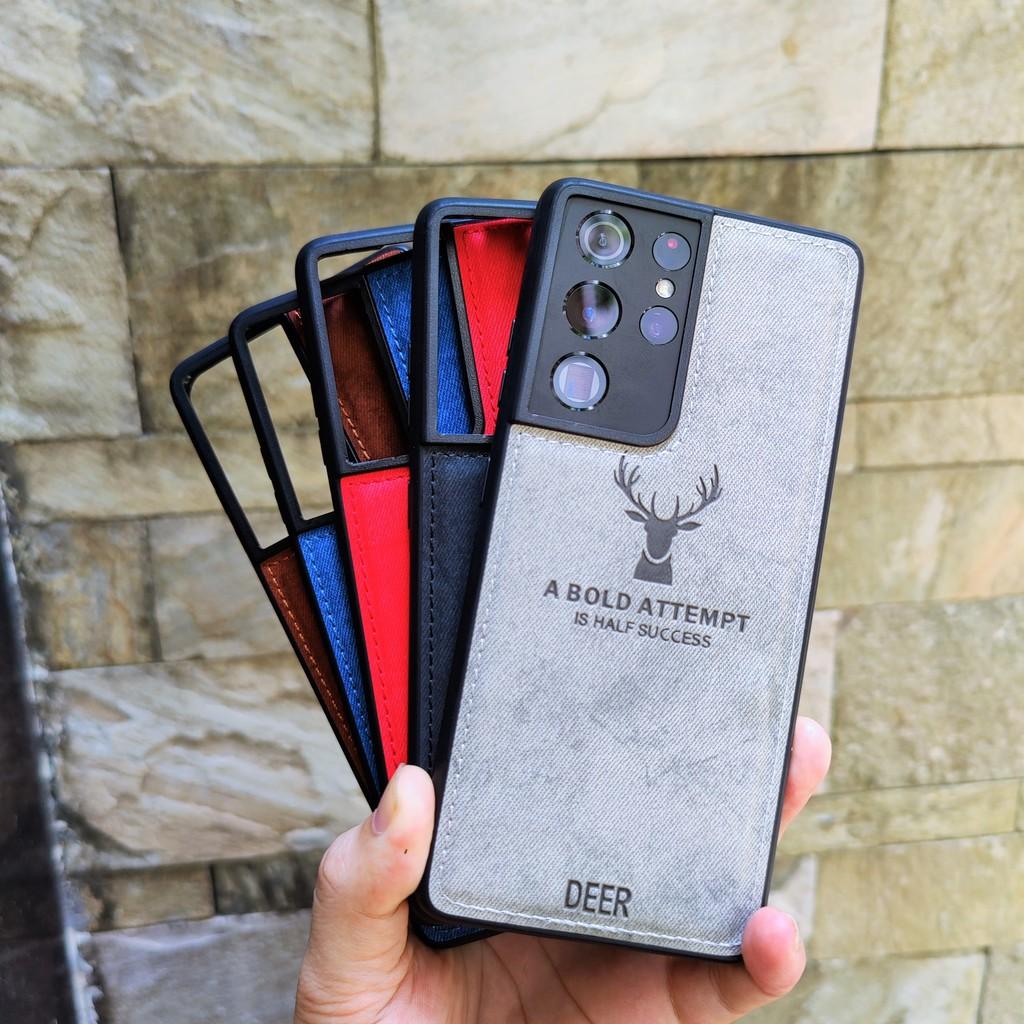Ốp lưng ss21 ultra s21 plus s21 5g s8 plus chống bám vân tay hình Nai 3D nhiều màu sắc phụ kiện huỳnh tân store