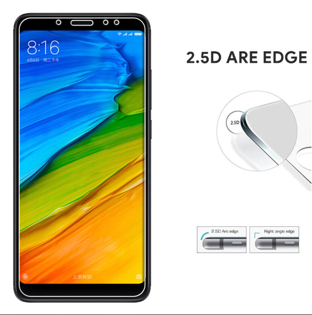 Tấm dán kính cường lực độ cứng 9H dành cho Xiaomi Redmi 5 - KCL01