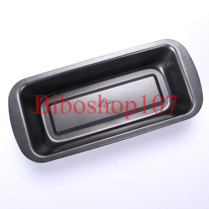 Khuôn chống dính hình chữ nhật dùng làm bánh mỳ 29x13x6cm