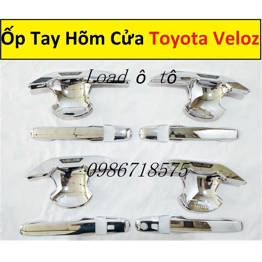 Ốp Tay Nắm, Hõm Cửa Xe Toyota Veloz 2022-2023 Mẫu Mạ Crom Sáng Bóng Cao Cấp