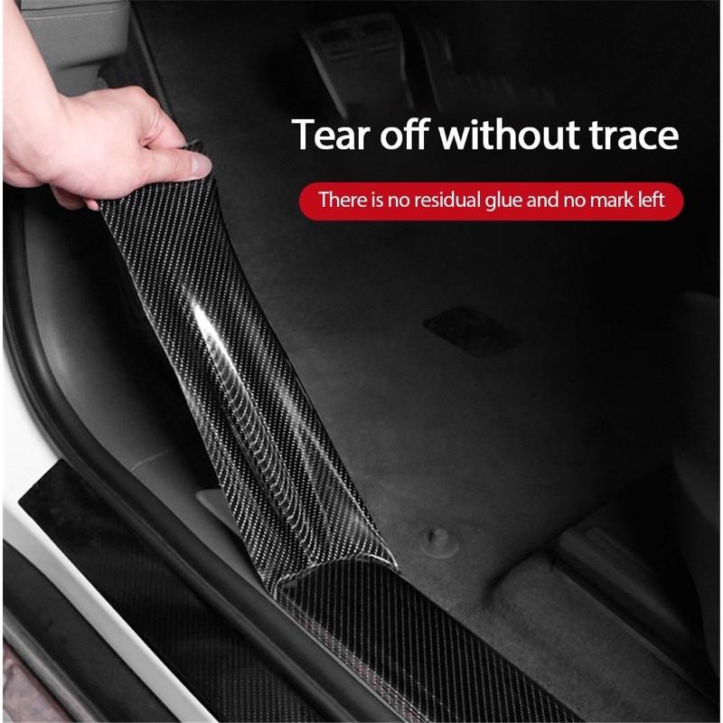 Decal Nano Dày - Dẻo Đa Năng, Chống Thấm, Chống Trầy Xước Cuộn Dài 3 Mét - Vân carbon - băng dính trong suốt - Đen Carbon