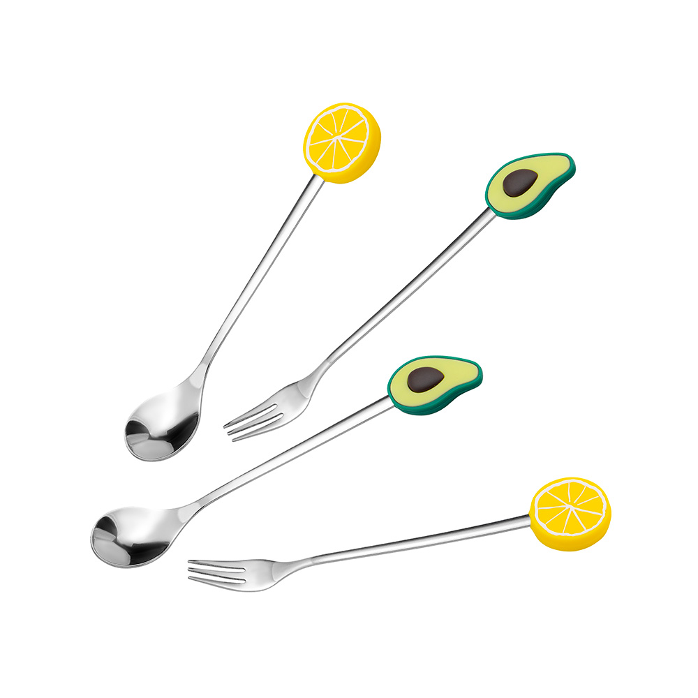 Bộ 4 Muỗng Nĩa Elmich EL2453 , Hàng Chính Hãng, Inox 304 Không Gỉ Cao Cấp, An Toàn Cho Bé - JoyMall