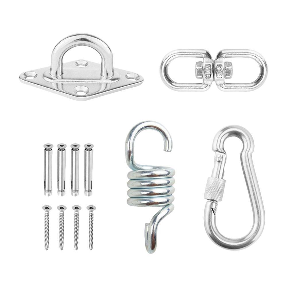 1 Bộ Leo Núi Khóa Võng Treo Bộ Treo Dây Võng Bộ Nặng Móc Võng Phụ Kiện Móc Treo