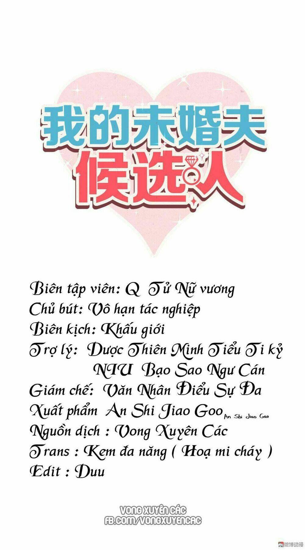 ứng cử viên hôn phu của ta chapter 0 3
