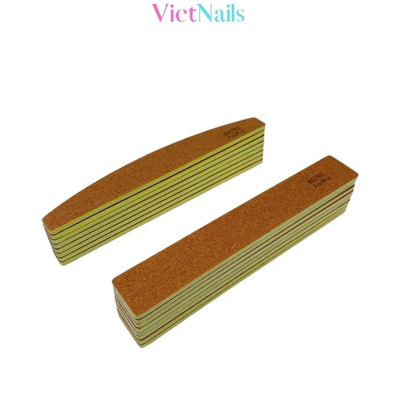 Dũa Móng Bột Móng Gel, Dũa Móng Nail Hai Mặt Giấy Nhám Chỉ Số Nhám 80/80