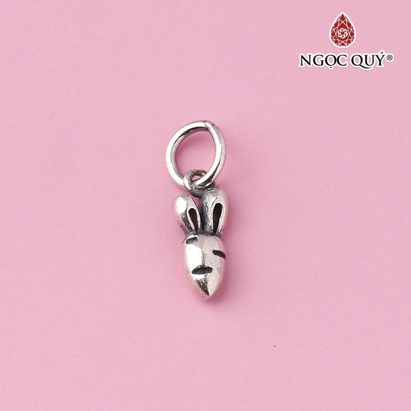 Charm bạc hình cà rốt treo - Ngọc Quý Gemstones