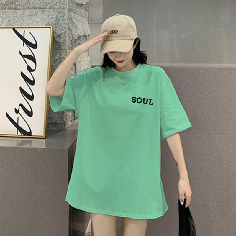 Áo phông nam nữ unisex tay lỡ thun form rộng SOUL teen cổ tròn oversize cotton giá rẻ màu đen trắng tee pull freesize