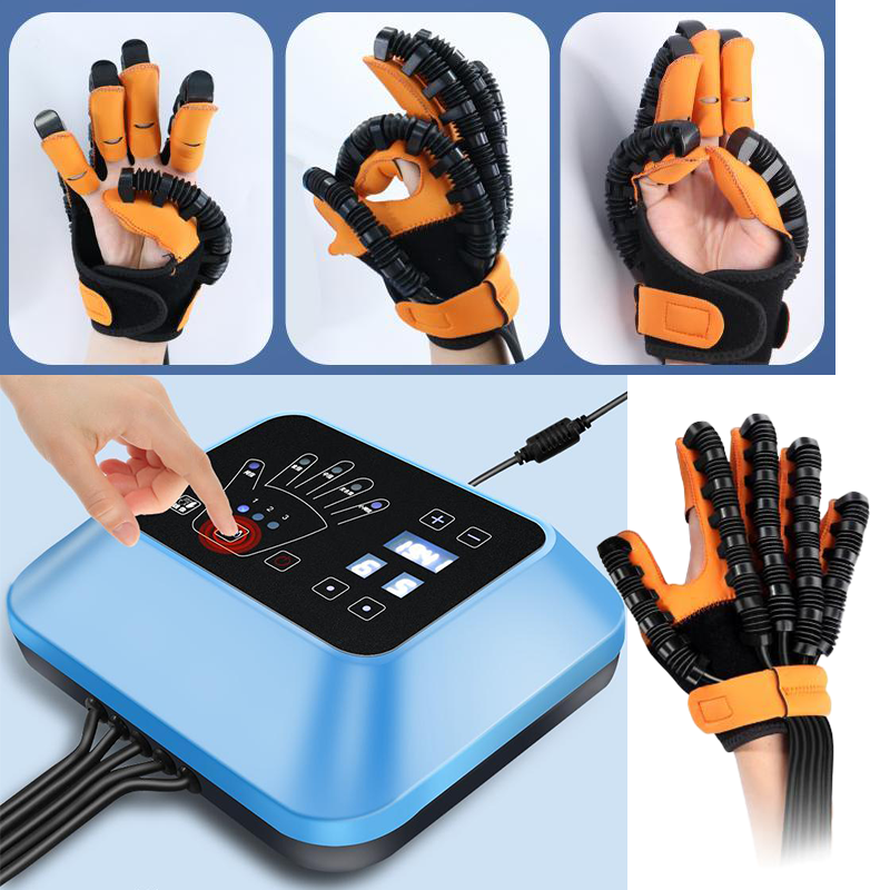 Phục hồi chức năng robot găng tay thiết bị tay huấn luyện ngón tay massage găng tay đột quỵ hemiplegia chức năng tay Color: B-Left hand - L