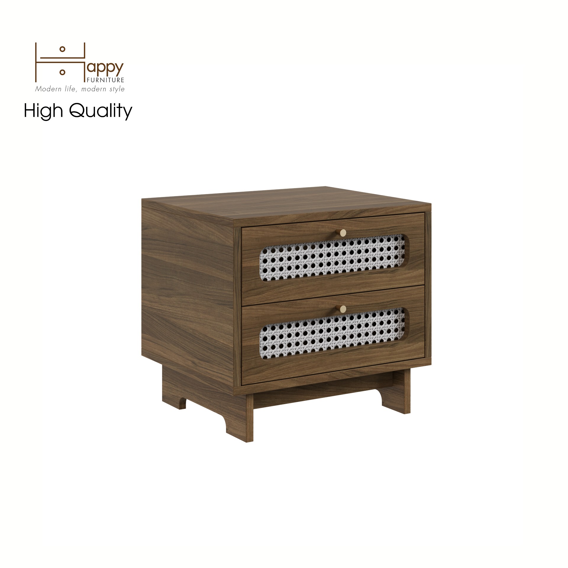 [Happy Home Furniture] MEYDAN, Táp đầu giường 2 ngăn , 48cm x 40cm x 44cm ( DxRxC), THK_076