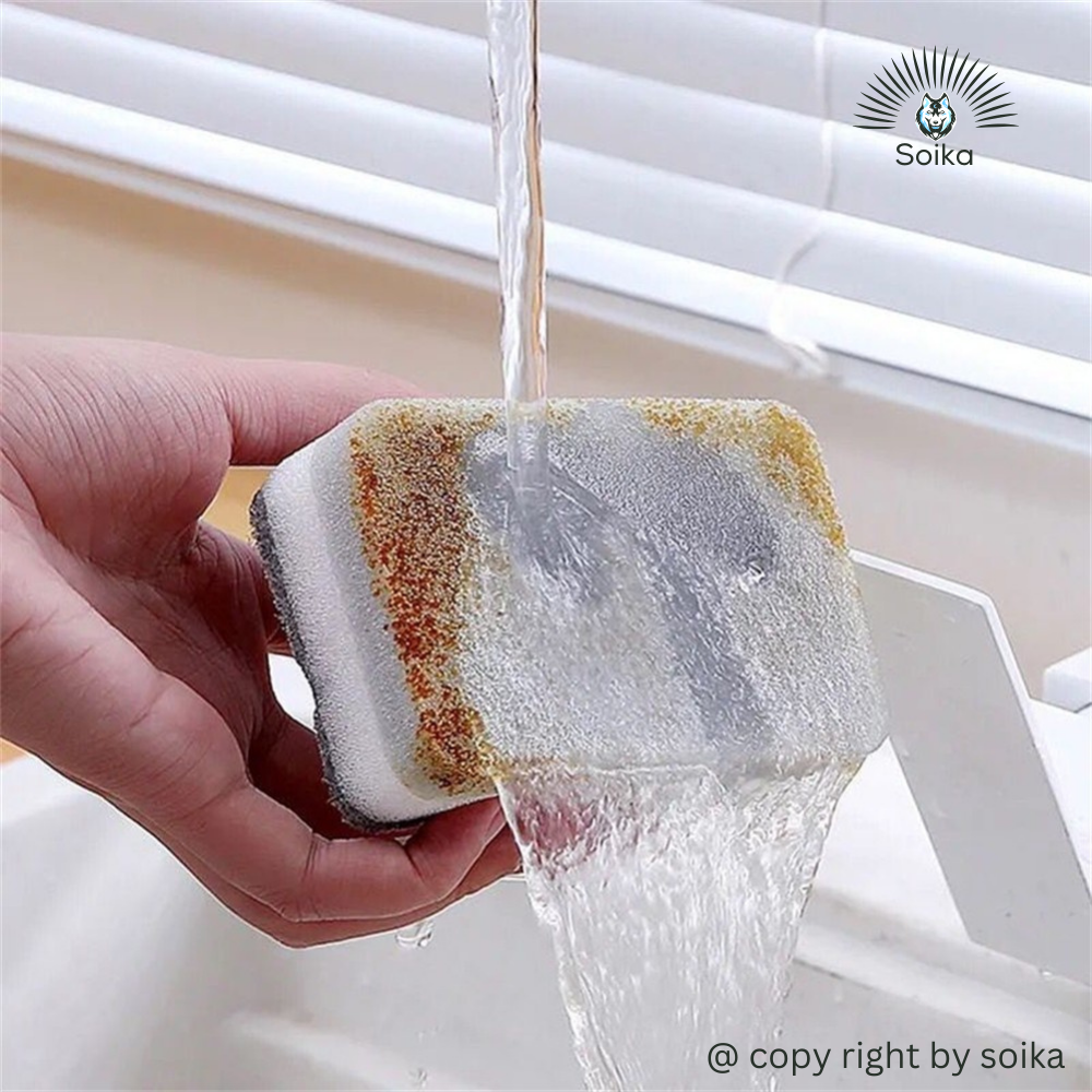 Miếng Bọt Biển Rửa Chén Bát Miếng Cọ Rửa Hai Mặt Làm Sạch Soika SK-A03