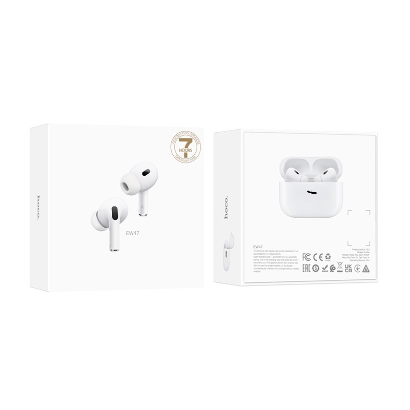 Tai nghe Bluetooth Hoco EW47 chống ồn ANC có mic đàm thoại, nghe nhạc liên tục trong 7 giờ, định vị, đổi tên - Hàng chính hãng